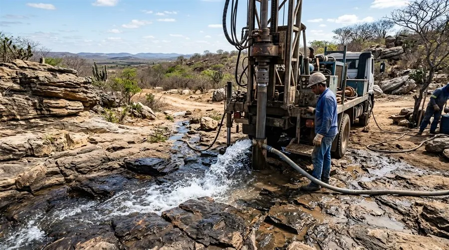 Poço Artesiano em Rocha vs. Poço Sedimentar: Diferenças, Vantagens e Métodos Construtivos